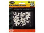 30 Pack nail-in cable clamps | sterling