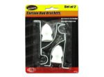 Curtain rod brackets | sterling