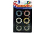 Electrical tape in assorted colors, pack of 6 | bulk buys