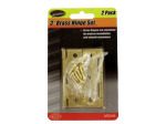 3 Brass hinge set with screws | sterling