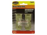 2 Pack brass hasp set with screws | sterling