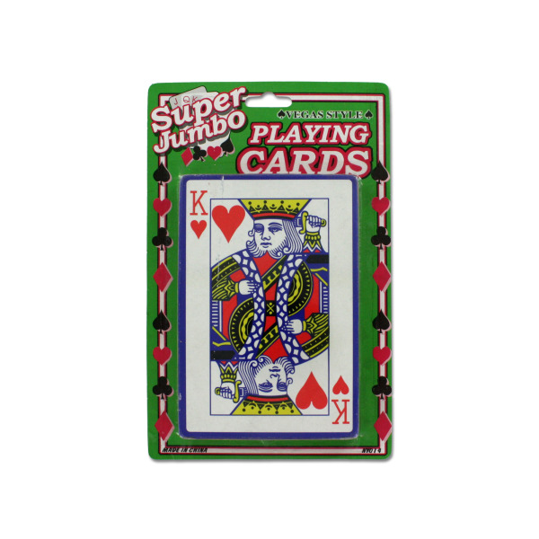 Jumbo playing card deck | bulk buys