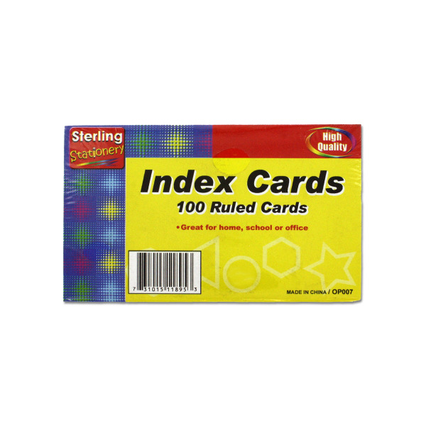 Ruled index sheets | sterling