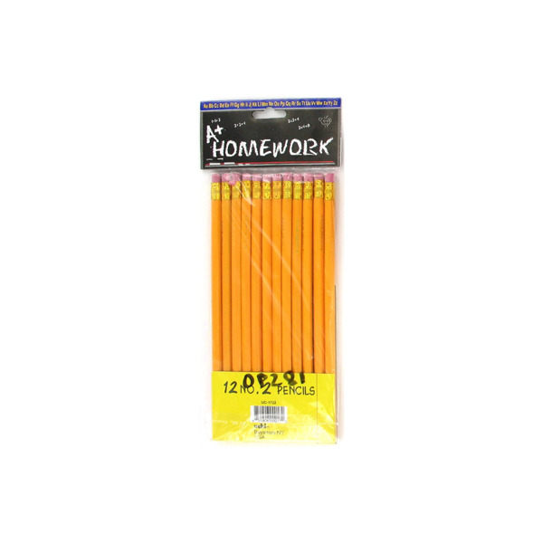 12 Pack of #2 pencils | a+ homework