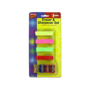 Eraser and sharpener set | sterling