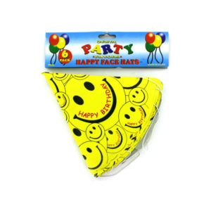 Happy Face birthday hats | carnival party favors