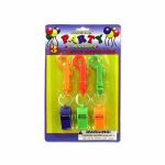 Whistle key chains | carnival party favors