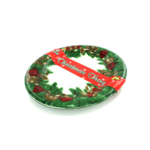 Mini oval Christmas trays, pack of 2 | bulk buys