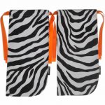 Shoe Tote Travel Bag in Zebra/Orange