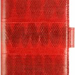 Genuine snake leather wallet PANW50SSN Red
