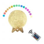 Moon Lamp Night Light 3D Dimmable + Remote